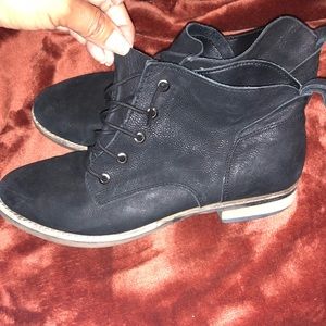 Women’s Black Suede Lace Up Boot Size 8